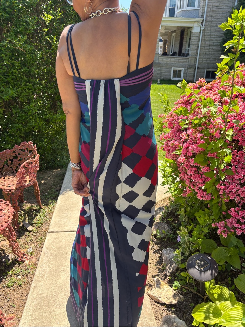 Pauline Trigere  couture vintage maxi dress - Picture 6 of 8
